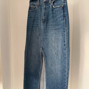 Denim Forum Blue Maxi Skirt